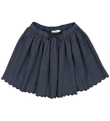 MarMar Skirt - Sana Scallop - Blue/White Striped