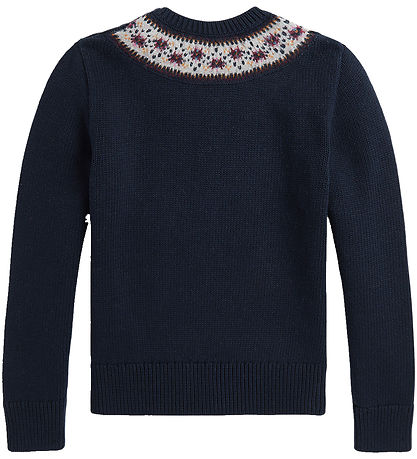 Polo Ralph Lauren Blouse - Knitted - Navy w. Dogs