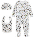 Polo Ralph Lauren Gift Set - 3 Parts - White/Brown w. Soft Toys Polo Ralph Lauren Gift Set - 3 Parts - White/Brown w. Soft Toys