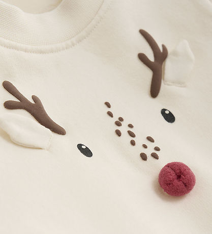 Minymo Bodysuit L/æ - Sweat - Eggnog Minymo Bodysuit L/æ - Sweat - Eggnog