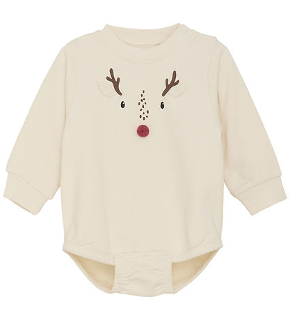 Minymo Bodysuit L/æ - Sweat - Eggnog Minymo Bodysuit L/æ - Sweat - Eggnog
