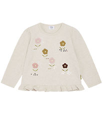 Hust and Claire Blouse - Ajna - Wheat Melange w. Flowers