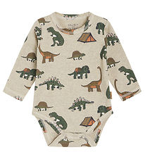 Hust and Claire Romper L/æ - Buster - Beige Melange m. Dinosauru