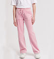 Juicy Couture Velours Hosen - Tonal Wide - Pink Nectar Juicy Couture Velours Hosen - Tonal Wide - Pink Nectar