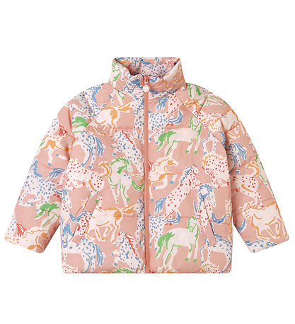 Stella McCartney Kids Gevoerde Jas - Roze m. Paarden Stella McCartney Kids Gevoerde Jas - Roze m. Paarden