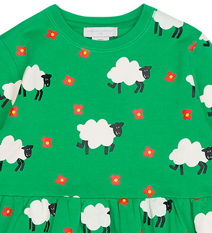 Stella McCartney Kids Sweat Kole - Grün m. Schaf