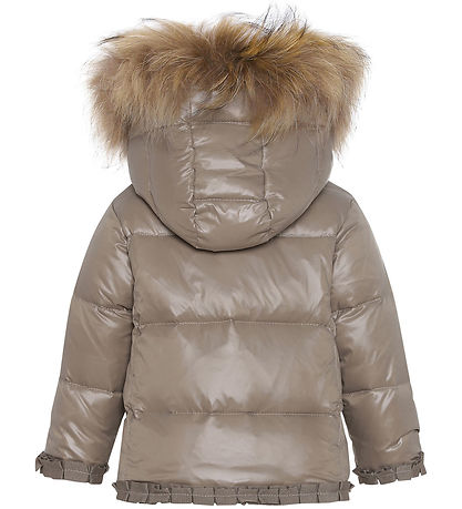 Ver de Terre Down Jacket w. Fur - Caramel
