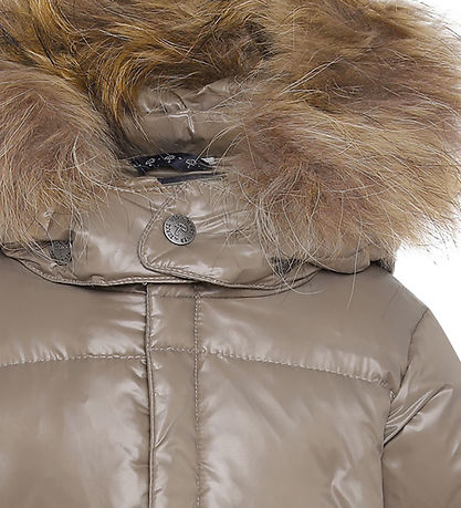 Ver de Terre Down Jacket w. Fur - Caramel