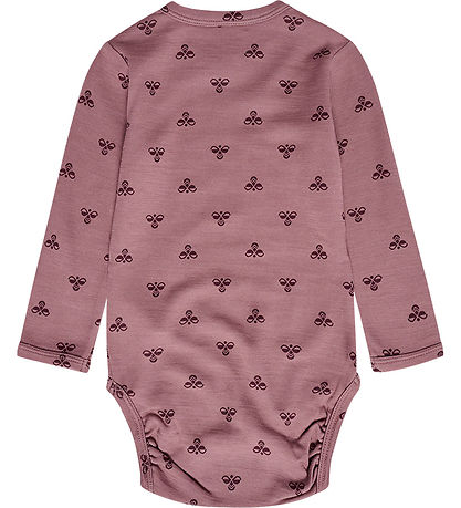 Hummel Bodysuit L/Æ - HmlBambo - Twilight Mauve