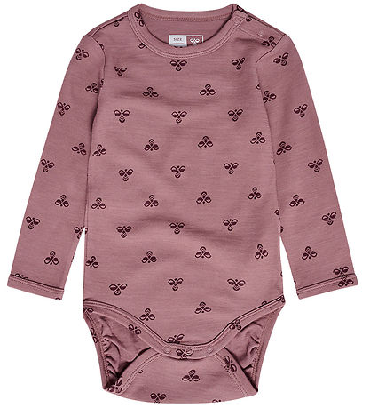 Hummel Bodysuit L/Æ - HmlBambo - Twilight Mauve