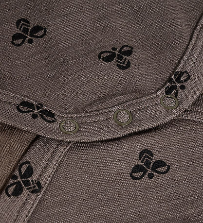 Hummel Bodysuit L/Æ - Wool - HmlBambo - Major Brown