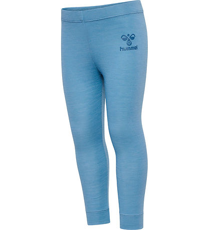Hummel Leggings - Wool - HmlWolly - Blue Shadow Hummel Leggings - Wool - HmlWolly - Blue Shadow