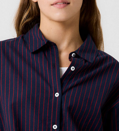 LMTD Hemd - NlfHelle - Navy Blazer/Salsa
