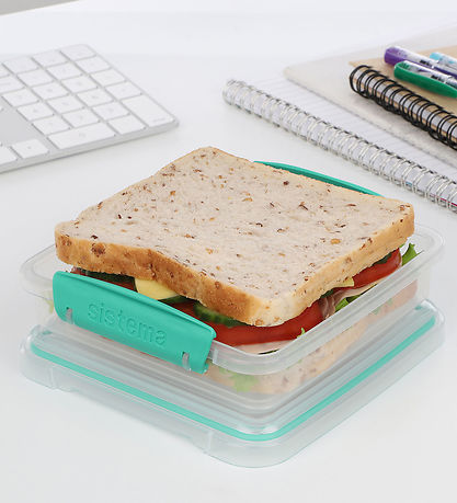 Boîte à Repas Sistema - Sandwich Box To Go - 450 ml - Turquoise Boîte à Repas Sistema - Sandwich Box To Go - 450 ml - Turquoise