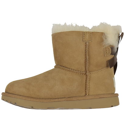 UGG Teddy Boots - K Mini Bailey Bow ll -Chestnut
