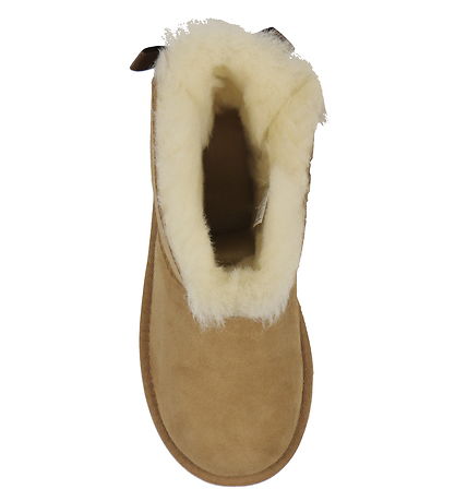 UGG Teddy Boots - K Mini Bailey Bow ll -Chestnut