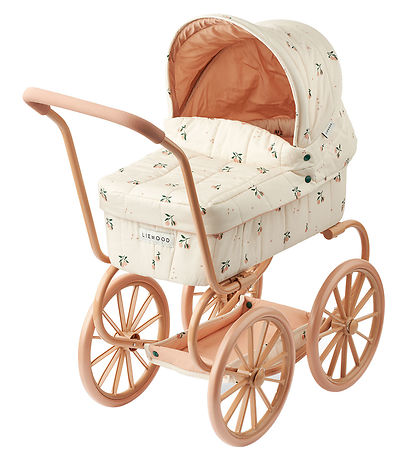 Liewood Doll Stroller - Adaline Doll Pram - Peach/Sea Shell Liewood Doll Stroller - Adaline Doll Pram - Peach/Sea Shell