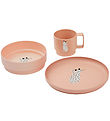Liewood Dinner Set - 3-Parts - Archi - CAT/Tuscany Rose Liewood Dinner Set - 3-Parts - Archi - CAT/Tuscany Rose