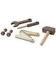 Play Trousse à outils Flexa - 8 pièces - Brown/Bois naturel