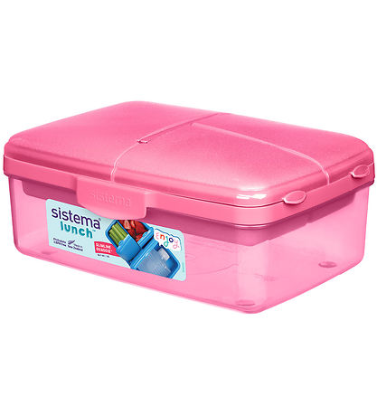 Sistema Lunchbox - Slimline Quaddle - 1.5 L - Pink Punch Sistema Lunchbox - Slimline Quaddle - 1.5 L - Pink Punch