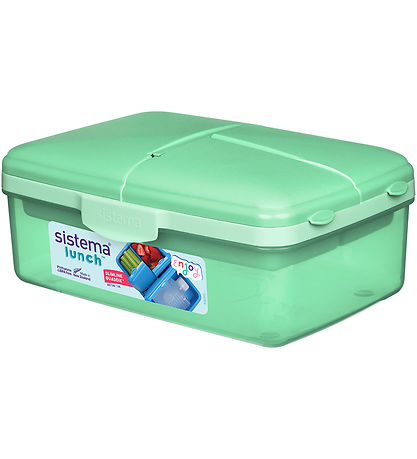 Sistema Lunchbox - Slimline Quaddle - 1.5 L - Apple Mint Green Sistema Lunchbox - Slimline Quaddle - 1.5 L - Apple Mint Green
