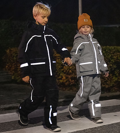 Ildhu Ski Pants - Norly - Light Grey w. Glow-In-The-Dark Reflect