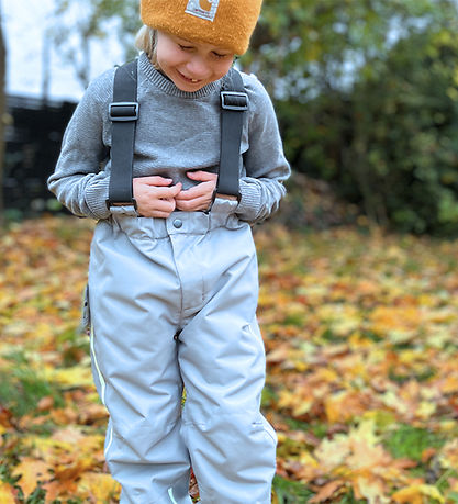 Ildhu Ski Pants - Norly - Light Grey w. Glow-In-The-Dark Reflect