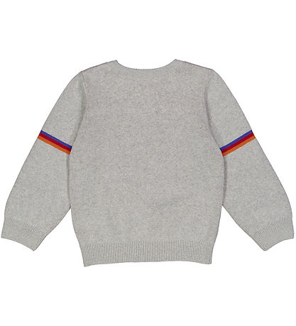 Freds World Blouse - Knitted - Jacquard - Grey Melange