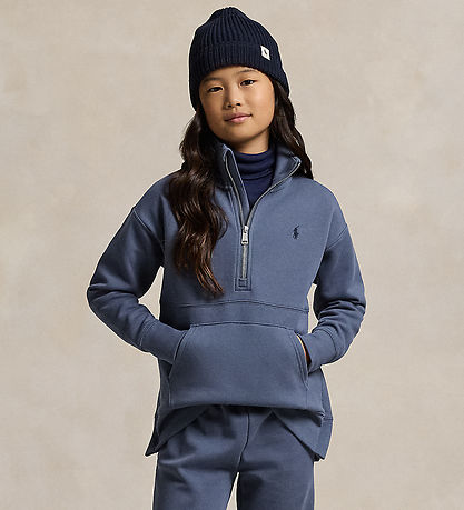 Polo Ralph Lauren Bluse m. Reißverschluss - Navy