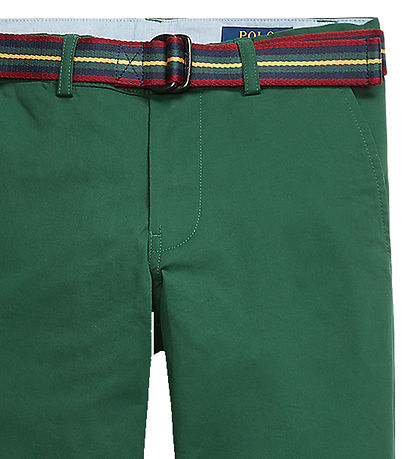 Polo Ralph Lauren Trousers - Bedford - Green w. Belt