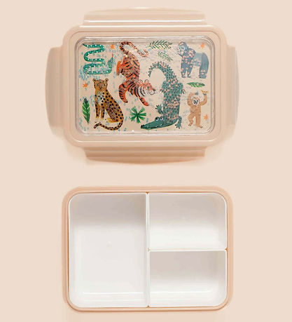 Petit Monkey Broodtrommel - Bento - Bovenkant Down Animals Petit Monkey Broodtrommel - Bento - Bovenkant Down Animals