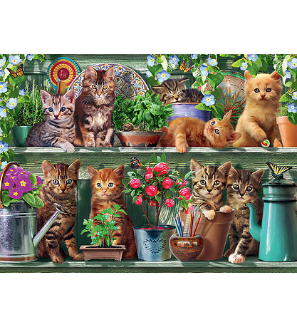 Ravensburger Pussel - 500 Delar - Katter på hyllan