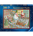 Ravensburger Puzzel - 500 Bakstenen - Hier komt Kerstmis Ravensburger Puzzel - 500 Bakstenen - Hier komt Kerstmis