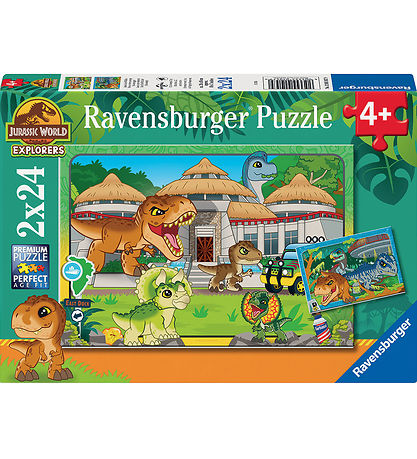 Puzzle Ravensburger - 2x24 Briques - Explorateurs du monde juras Puzzle Ravensburger - 2x24 Briques - Explorateurs du monde juras
