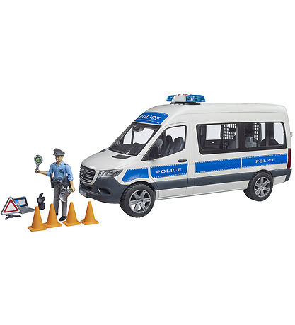 Voiture Bruder - MB Sprinter Voiture de police av. Agent de poli