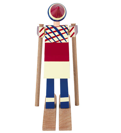 Kay Bojesen Wooden figure - Skier Datti - Girl 15.5 cm - Blue/Mu