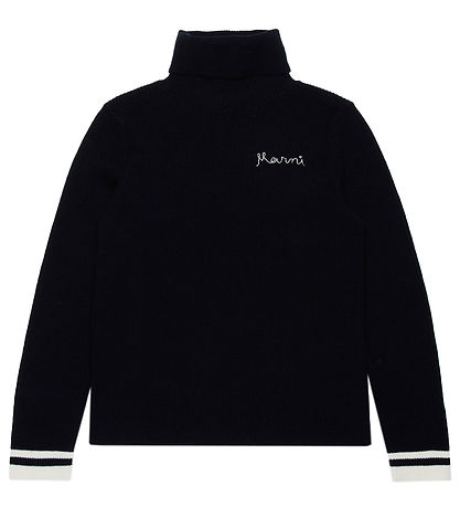 Marni Blouse - Rib - Black w. White