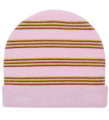 Marni Beanie - Knitted - Lilac Sachet w. Stripes