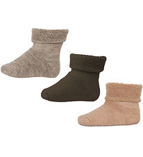MP Socks - 3-Pack - Wool - Brown Melange