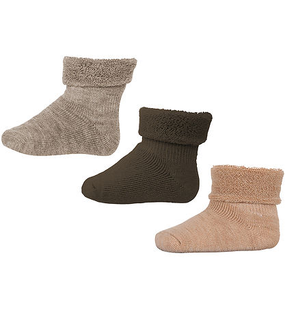 MP Sokken - 3-pack - Wol - Brown Gemêleerd MP Sokken - 3-pack - Wol - Brown Gemêleerd