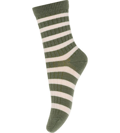 Chaussettes MP - Laine - Élis - Olivine Chaussettes MP - Laine - Élis - Olivine