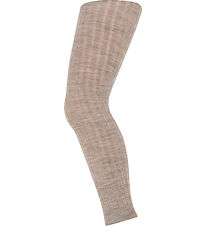MP Leggings - Wool - Rib - Light Brown Melange