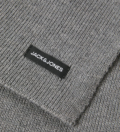 Jack & Jones Scarf - Knitted - JacDna - Grey Melange Jack & Jones Scarf - Knitted - JacDna - Grey Melange