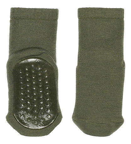 Chaussettes av. Antidérapant Bas MP - Laine - Olivine Chaussettes av. Antidérapant Bas MP - Laine - Olivine