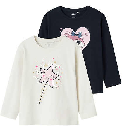 Blouse Name It - NmfVeen - 2 Pack - Jet Flux/Dark Sapphire
