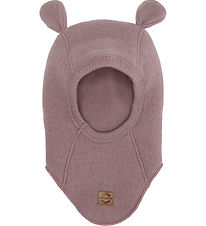 Mikk-Line Balaclava w. Ear - Wool - Single Layer - Twilight Mauv Mikk-Line Balaclava w. Ear - Wool - Single Layer - Twilight Mauv