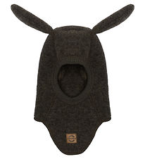 Mikk-Line Balaclava w. Ear - Wool - Single Layer - Dark Brown Me Mikk-Line Balaclava w. Ear - Wool - Single Layer - Dark Brown Me