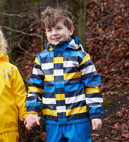 LEGO® Wear Regenjacke - PU - LWJonathan 102 - Blau m. Streifen
