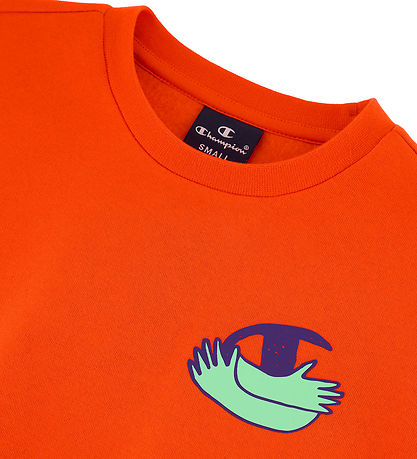 Champion Sweatshirt - Crewneck - Tangerine Tango