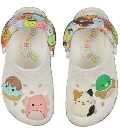 Crocs Sandals - Classic+ Clog K - White w. Squishmallows Crocs Sandals - Classic+ Clog K - White w. Squishmallows